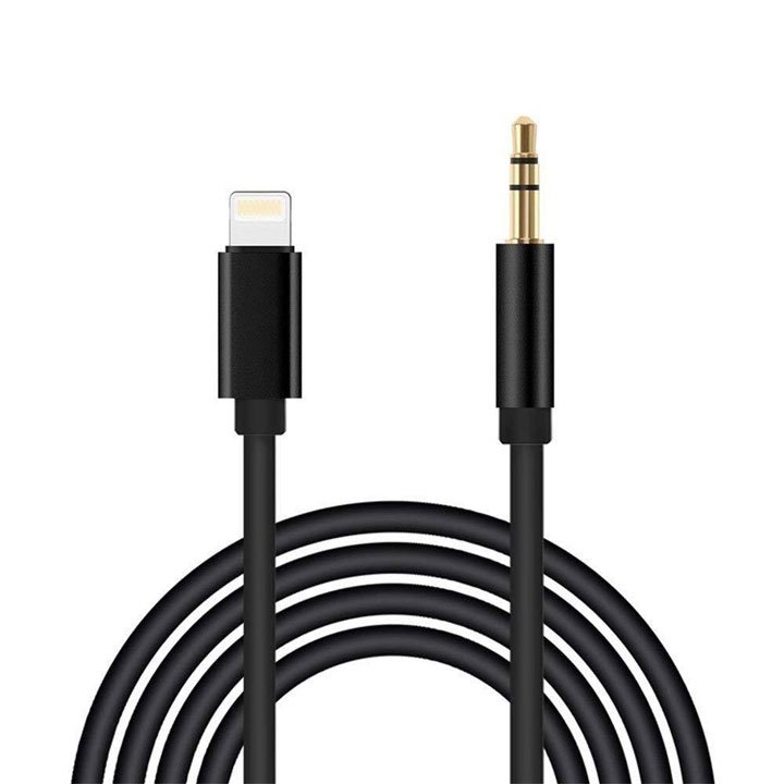 JH-023 Lightning To 3.5AUX Audio Adapter Cable - Black | Trans Asia ...