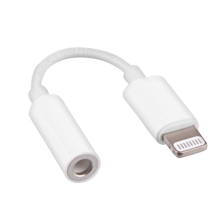 JH-045 Lightning To AUX 3.5mm Jack Adapter - White | Trans Asia ...