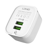 LDNIO A201 2.4A Dual Usb Ports Fast Charge with Micro Cable