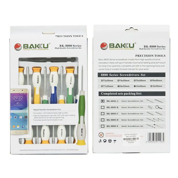 BAKU BK-8800 10 in 1 Precision Screwdriver tools set | Trans Asia Cellular (Pvt) Ltd. - Online Store