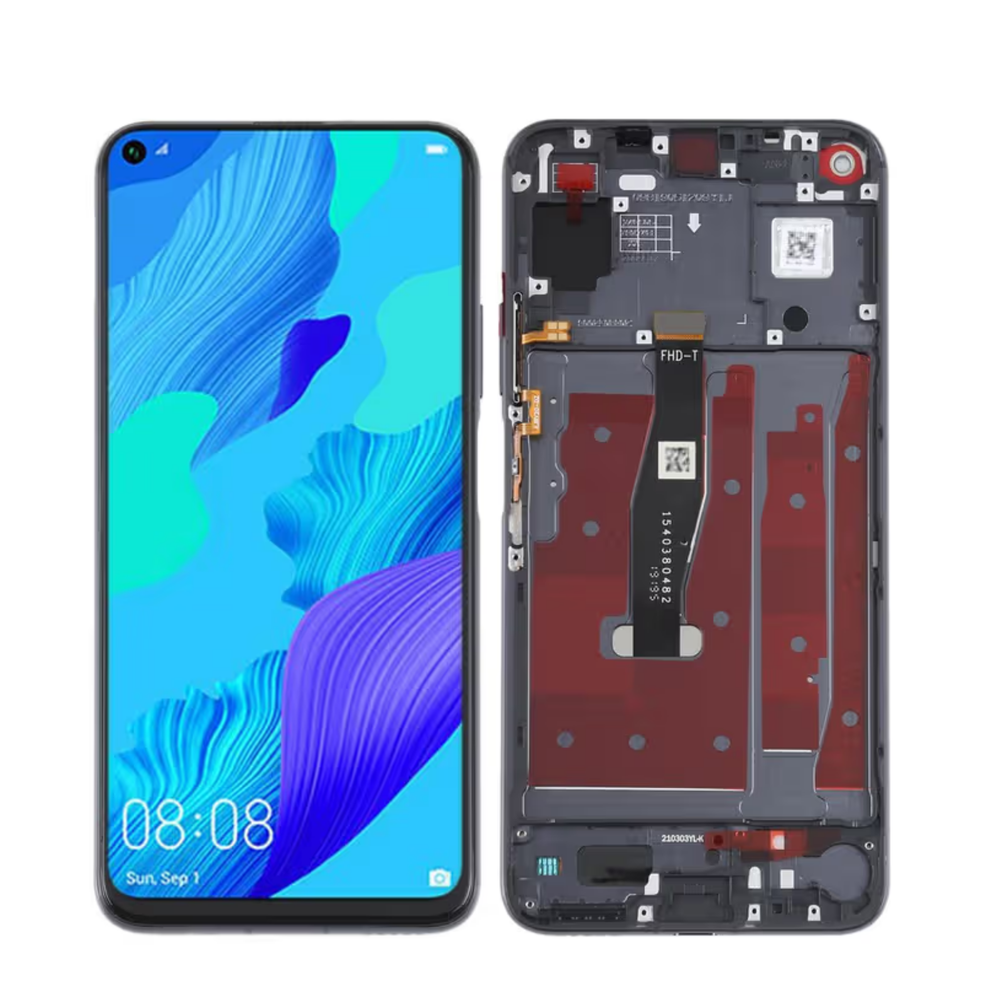 Huawei Nova 5T LCD With frame Display touch screen