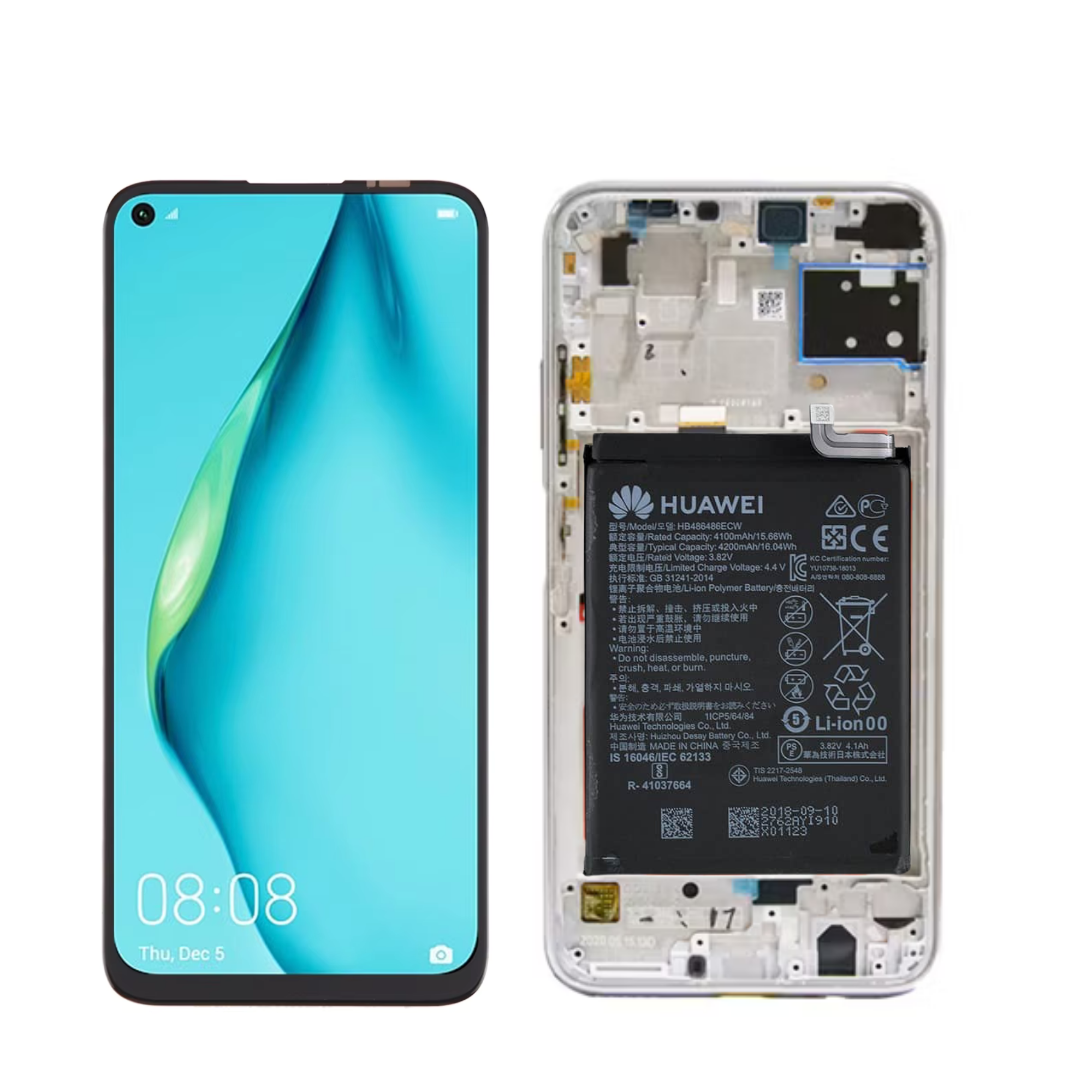 Huawei Nova 7I LCD With Battery Display touch screen