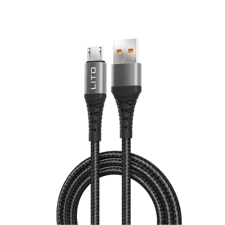 LITO LD08V 2.4A Braided USB-A To Micro USB Data Cable