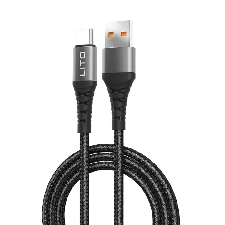 LITO LD08T 2.4A Braided USB-A Type - C USB Data Cable