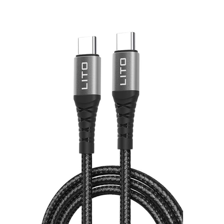 LITO LD08CC 2.4A Braided Type - C To Type - C USB Data Cable