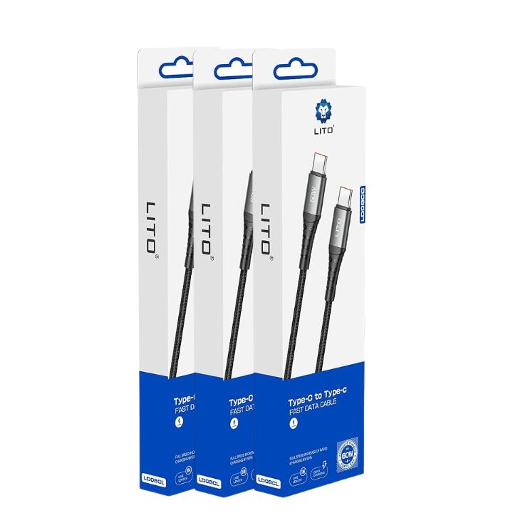 LITO LD08CC 2.4A Braided Type - C To Type - C USB Data Cable - Image 3
