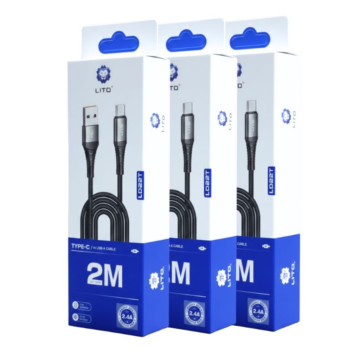 LITO LD022C Braided 2M Type - C USB Data Cable - Image 3