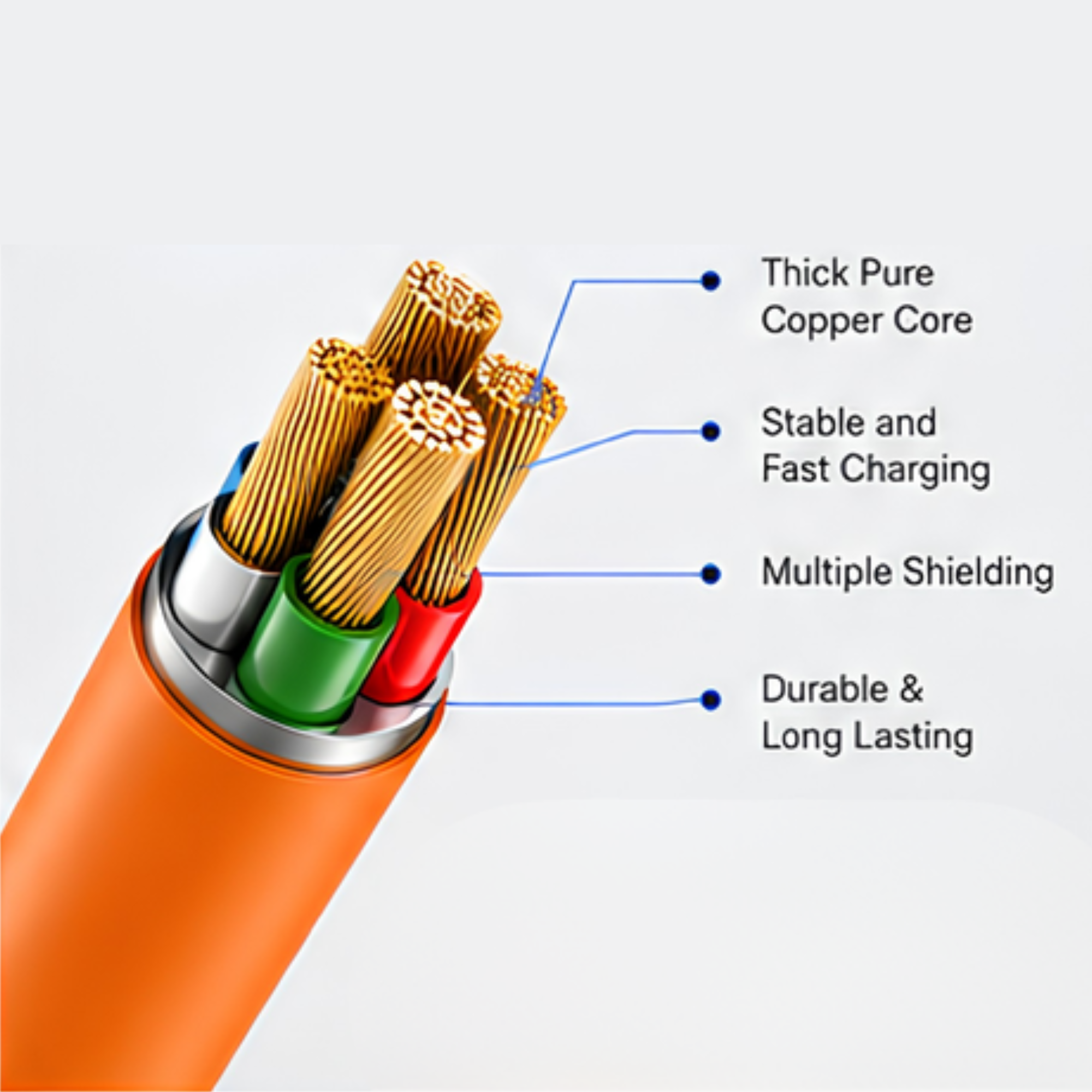 120W USB-Lighting Data Cable - Image 2