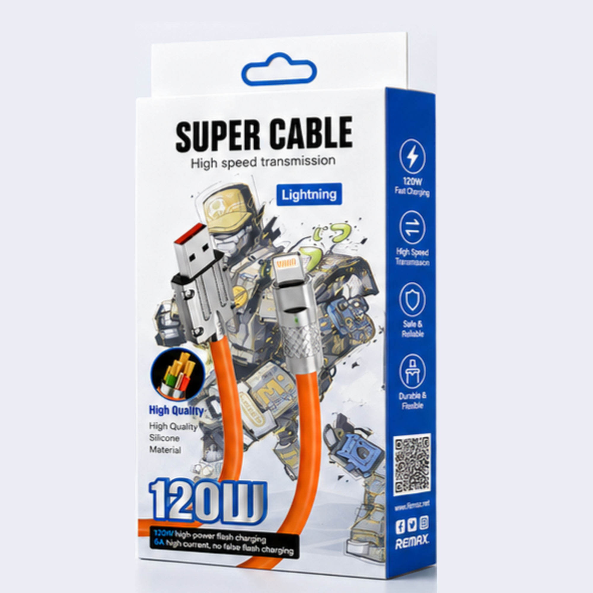 120W USB-Lighting Data Cable - Image 3