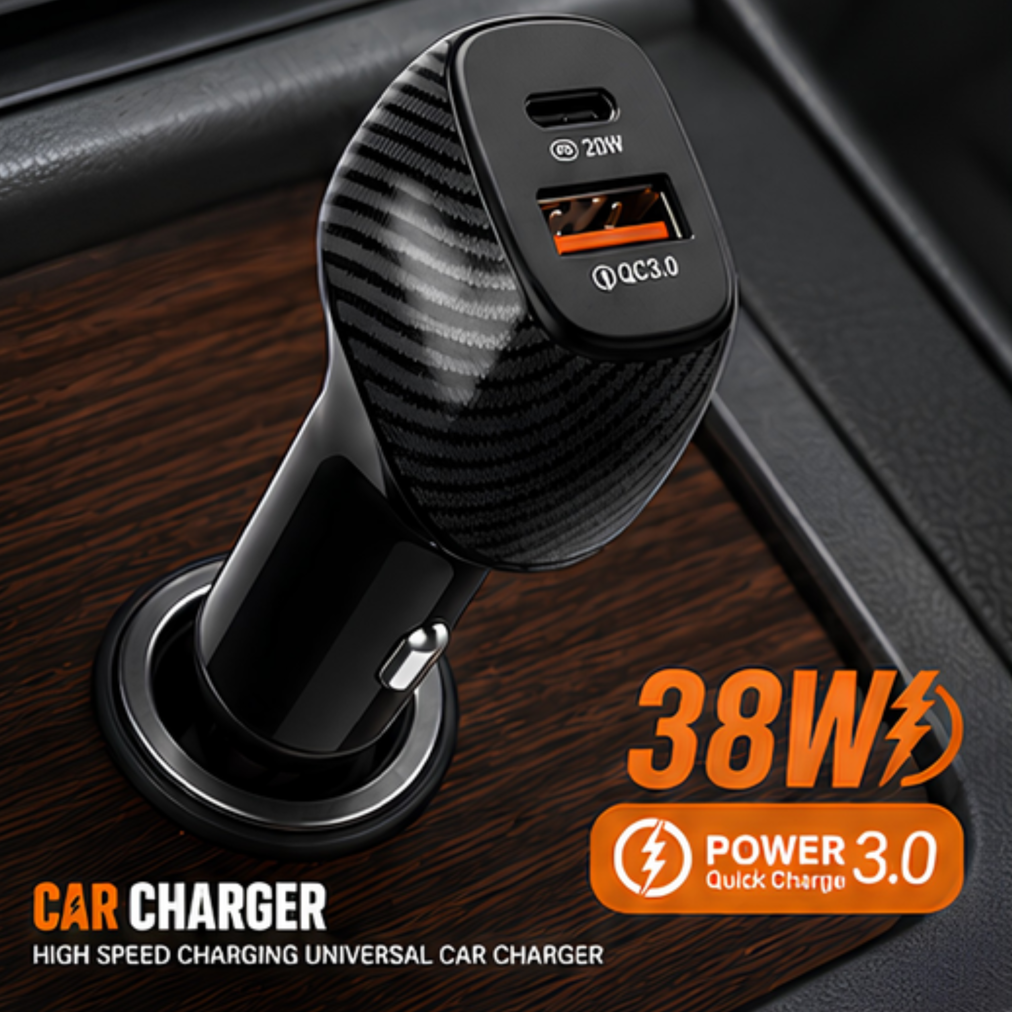 YY-C06 USB Car Charger Adapter - Image 3